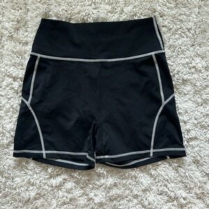 BuffBunny Black and White Gym Shorts